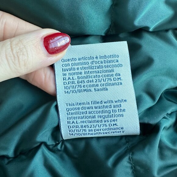 Men’s Green Moncler Queyron Giubbotto Jacket Size 3 (US Med/Large) - Picture 8 of 11